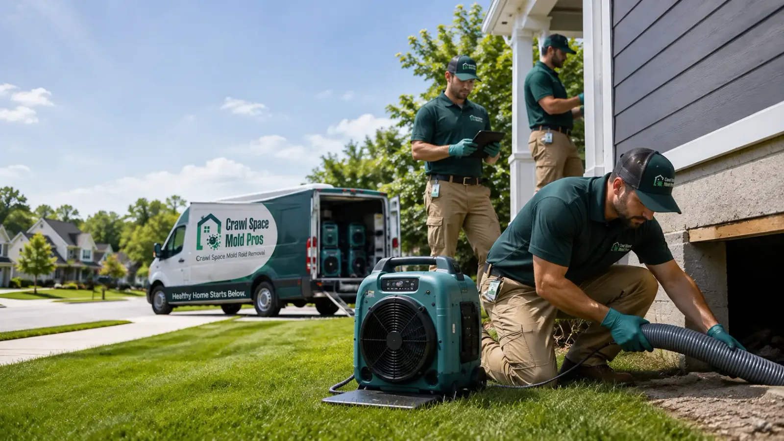 Crawl Space Mold Removal in Larsen, WI